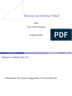 Koefisien Binomial Dan Identitas Terkait