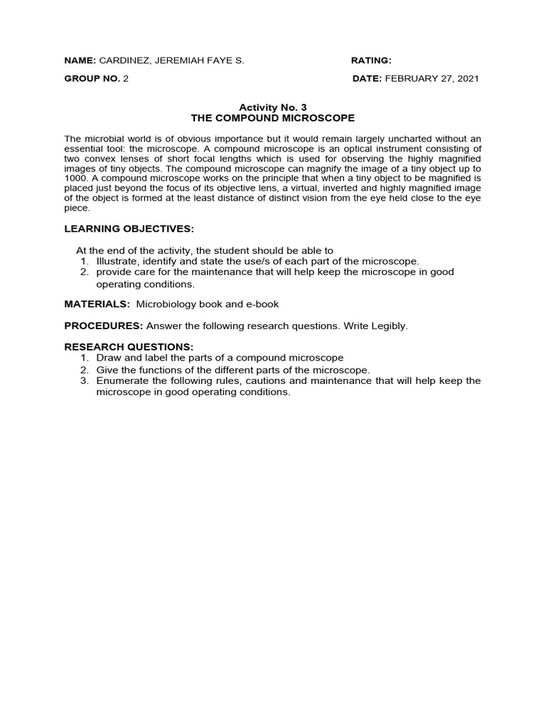 Understanding Compound Microscopes | PDF