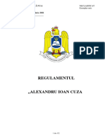 Regulament Admitere Alexandru Ioan Cuza - Colegiu Militar