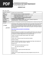 Lesson Plan On Numbers and Counting - Final