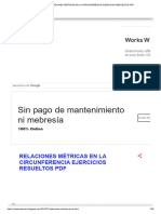 Relaciones Métricas en La Circunferencia Ejercicios Resueltos PDF