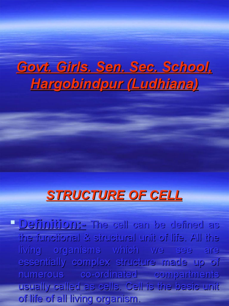 Cell G | PDF | Cytoplasm | Cell (Biology)