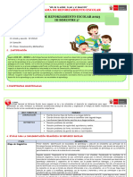 3° PLAN DE REFORZAMIENTO III BIMESTRE PLANIFICADOR EDA 7, 8 y 9