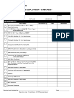 05.employment Requirement Checklist