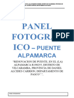 Panel Fotografico Puente Hongojirca