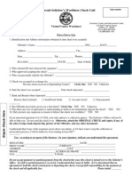 7 Circuit Solicitor's Worthless Check Unit: Victim/Vendor Worksheet