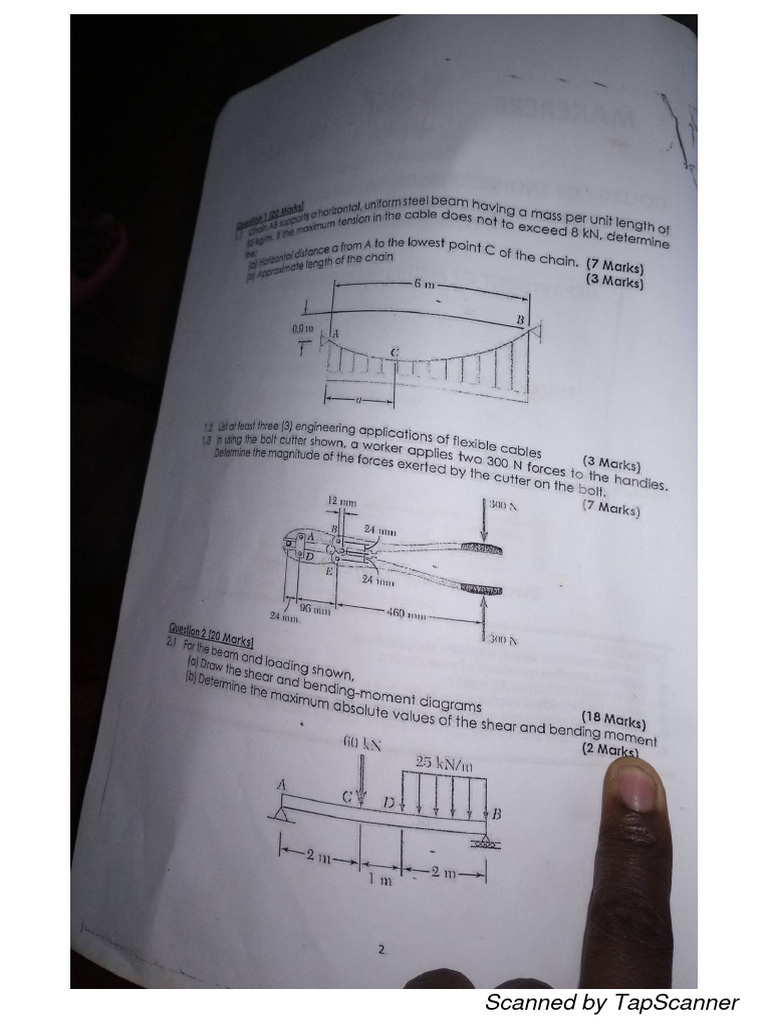 Mechanics questions pdf
