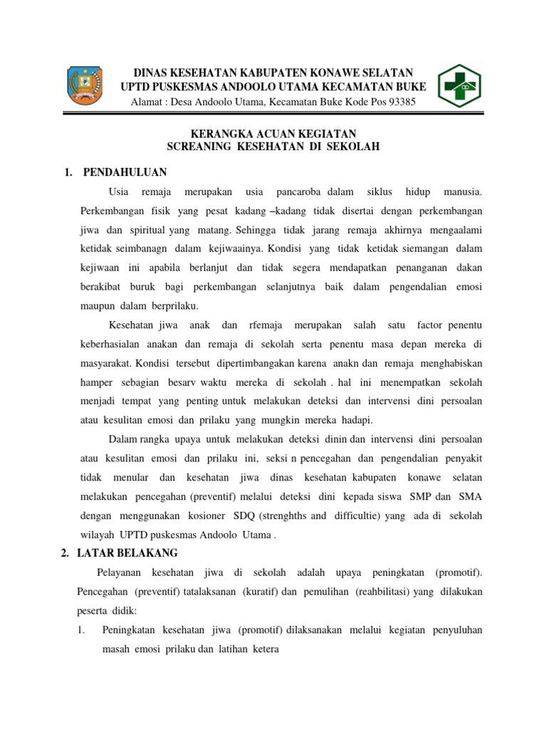 Kak screaning kes jiwa di sekolah pdf