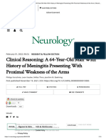 Clinical Reasoning - A 64-Year-Old Man With History of Meningitis Presenting With Proximal Weakness of The Arms - Neurology