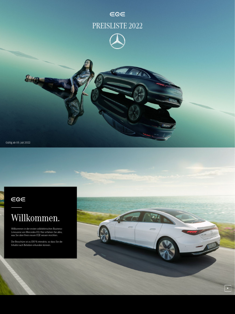 Mercedes Benz Preisliste EQE V295