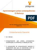 Aprendizagem Pelas Consequências - Reforço