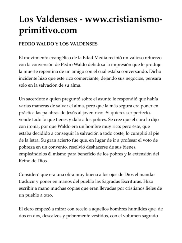 Los valdenses pdf