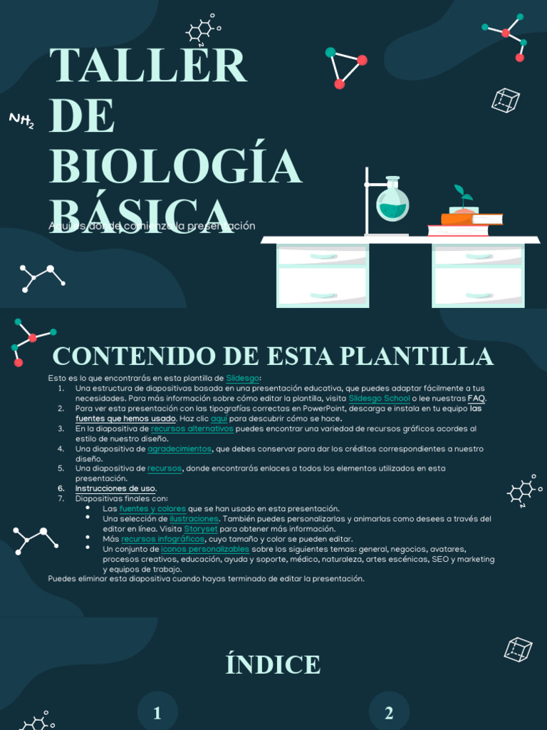 Biology Basics by Slidesgo PDF Sistema solar