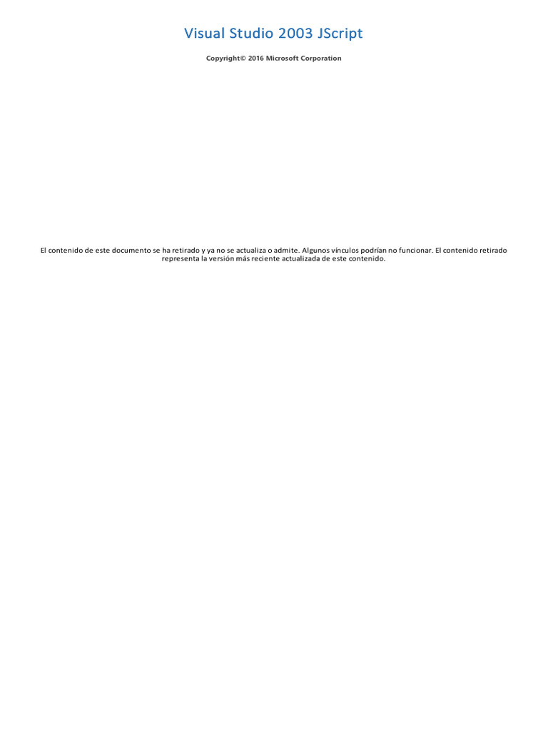 VS2003 Jscript Es-Es | PDF | Parameter (Computer Programming) | Scope ...