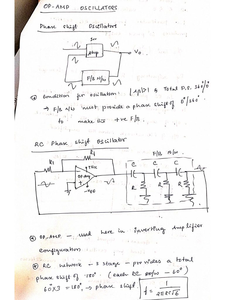 Designing Phase Shift Oscillators Pdf Electronic Oscillator Amplifier