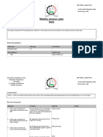 Weekly Session Plan Form Mohamad