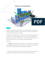 Estado de Cambios en El Patrimonio