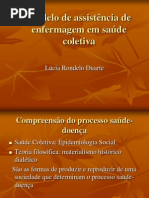 Modelo de assistência de enfermagem em saúde coletiva