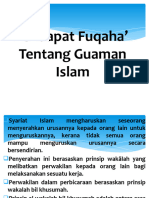 Kuliah 3 (Pendapat Fuqaha Tentang Guaman Islam)