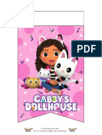 Gabby's Dollhouse Birthday Banner