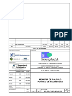 ET-ES-C-MC-AO-0123-A Memoria de Cálculo Pórticos de Acometida