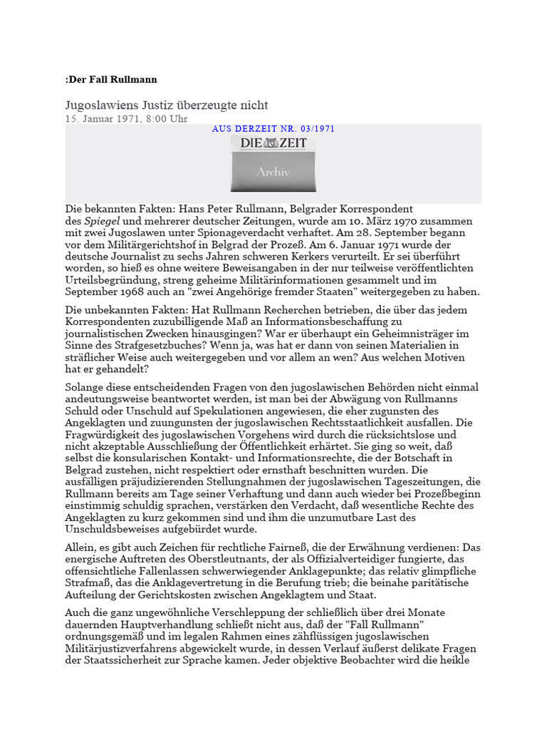 Die Zeit H.P.Rulman | PDF