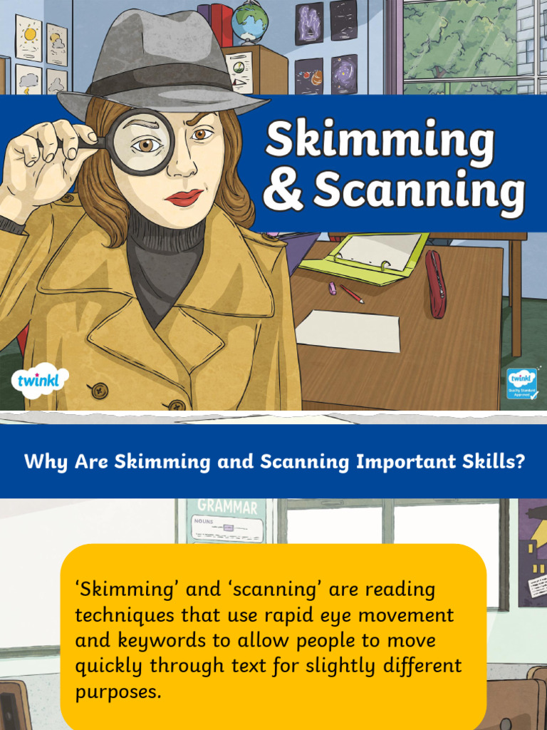 Skimming and Scanning PDF Speed Reading Transport