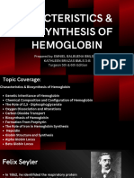 6 Chacteristics & Biosynthesis of Hemoglobin