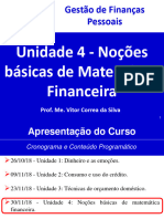 Unidade 4 - Noções Básicas de Matemática Financeira