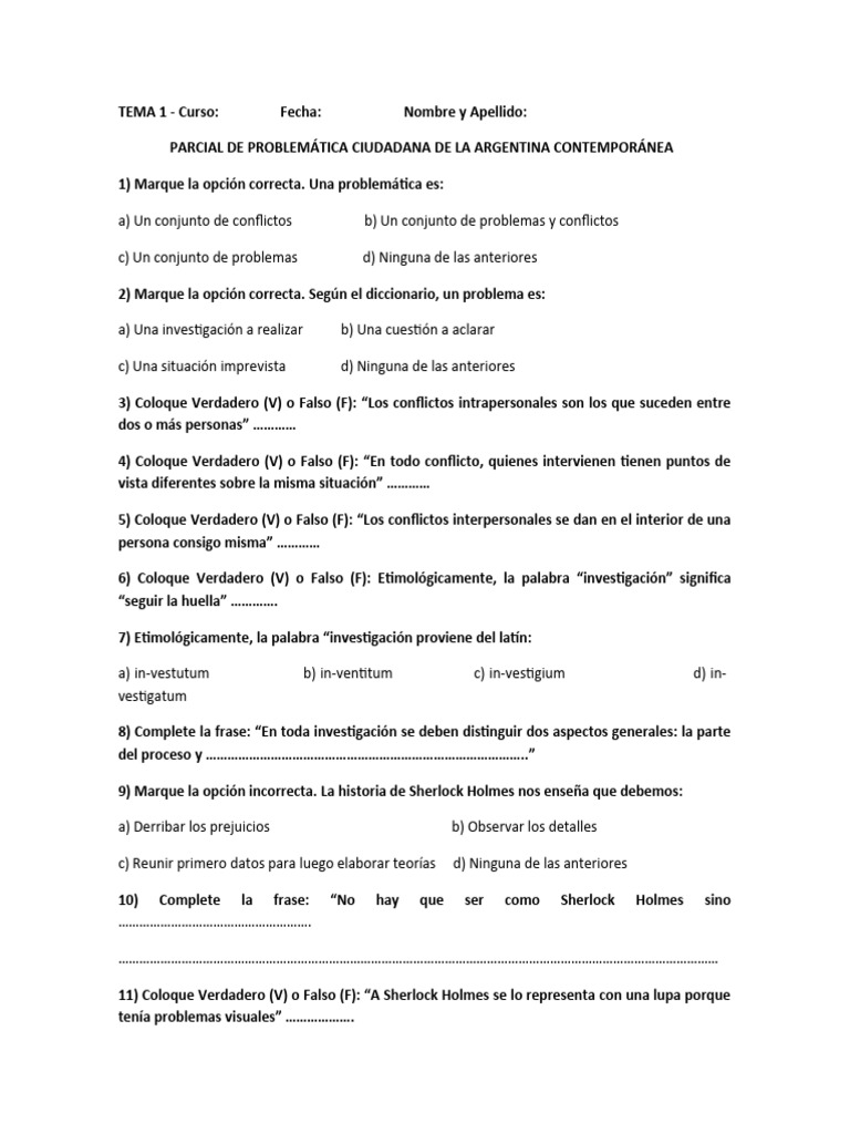 PCAC - Parcial | PDF | Historia