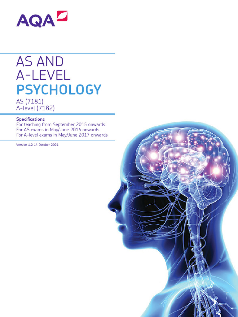 As and a level psychology specification pdf attachment theory