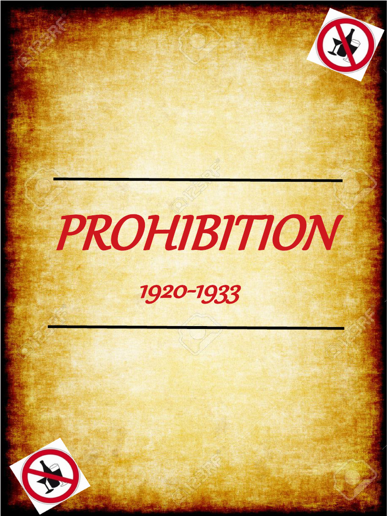 Affiche Prohibition | PDF