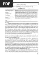 Establishment of Philippine Popular Music Industry | PDF ...