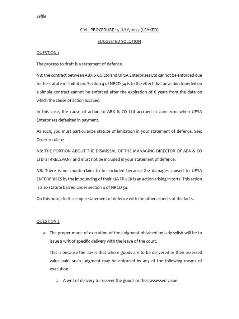 Civil Procedure: Drafting Legal Documents | PDF | Probate | Legal Procedure