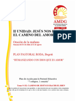 Guía de Oracion UNIDAD 2 TEMA 7 EL CAMINO DE JESUS ES HACER EL BIEN