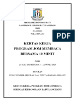 Kertas Kerja Jom Membaca 10 Minit