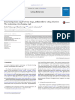 3.social Comparison, Negative Body Image, and Disordered Eating Behavior. The Moderating Role of Coping Style