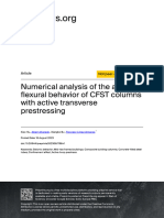 Numerical Analysis of The Axial-Flexural Behavior