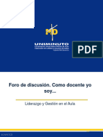 Liderazgo y Gestion en El Aula - Foro S2 NRC 147