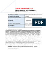 Unidad de Aprendizaje #06 - 3º de Secundaria 2023