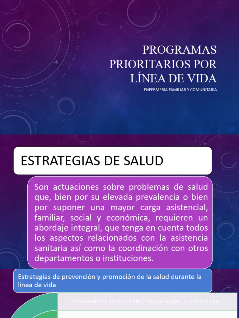 Programas Prioritarios en Línea de Vida | PDF | Infantes | Parto