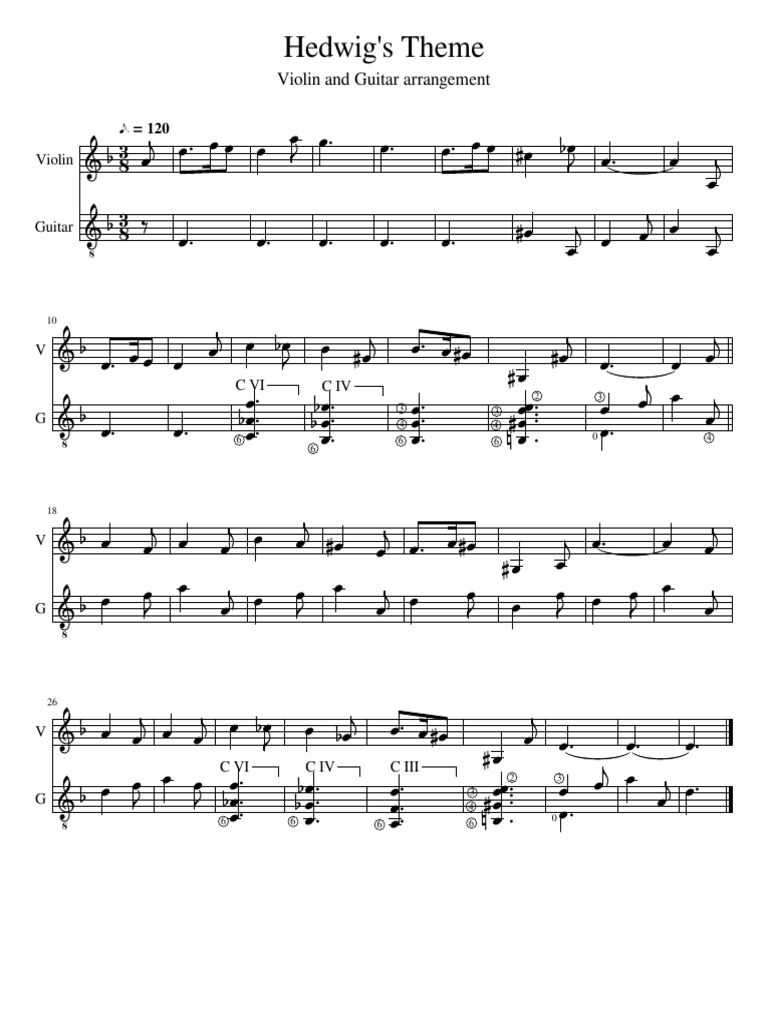 Hedwig S Theme Pdf