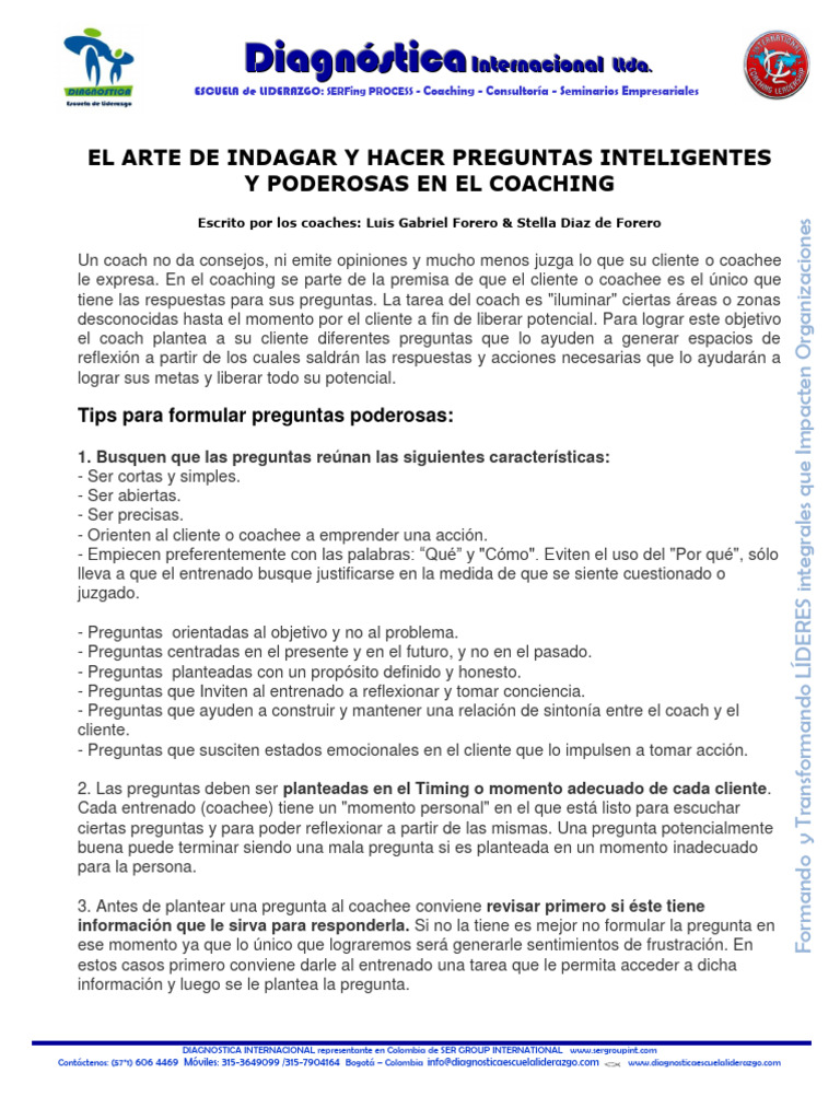 El Arte de hacer preguntas inteligentes | PDF