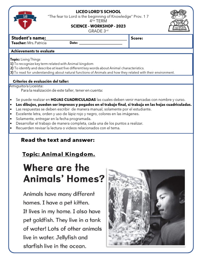 SCIENCE+WORKSHOP+-+3RD+GRADE+-+4TH+TERM+ | PDF