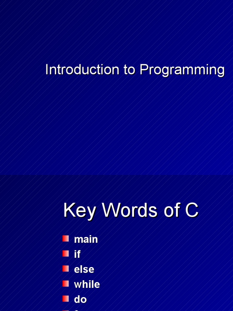 Introduction to C Programming Basics | PDF