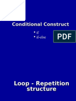 Conditional Construct