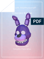 Máscara Bonnie para Niños - Premium Momuscraft