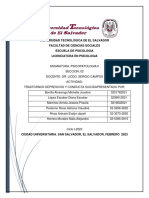 Universidad Tecnológica de El Salvador Facultad de Ciencias Sociales Escuela de Psicologia Licenciatura en Psicologia