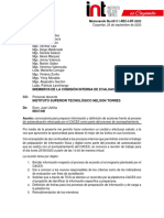 Memorando 0111 Proceso Autoevaluacion Caces Acompañamiento