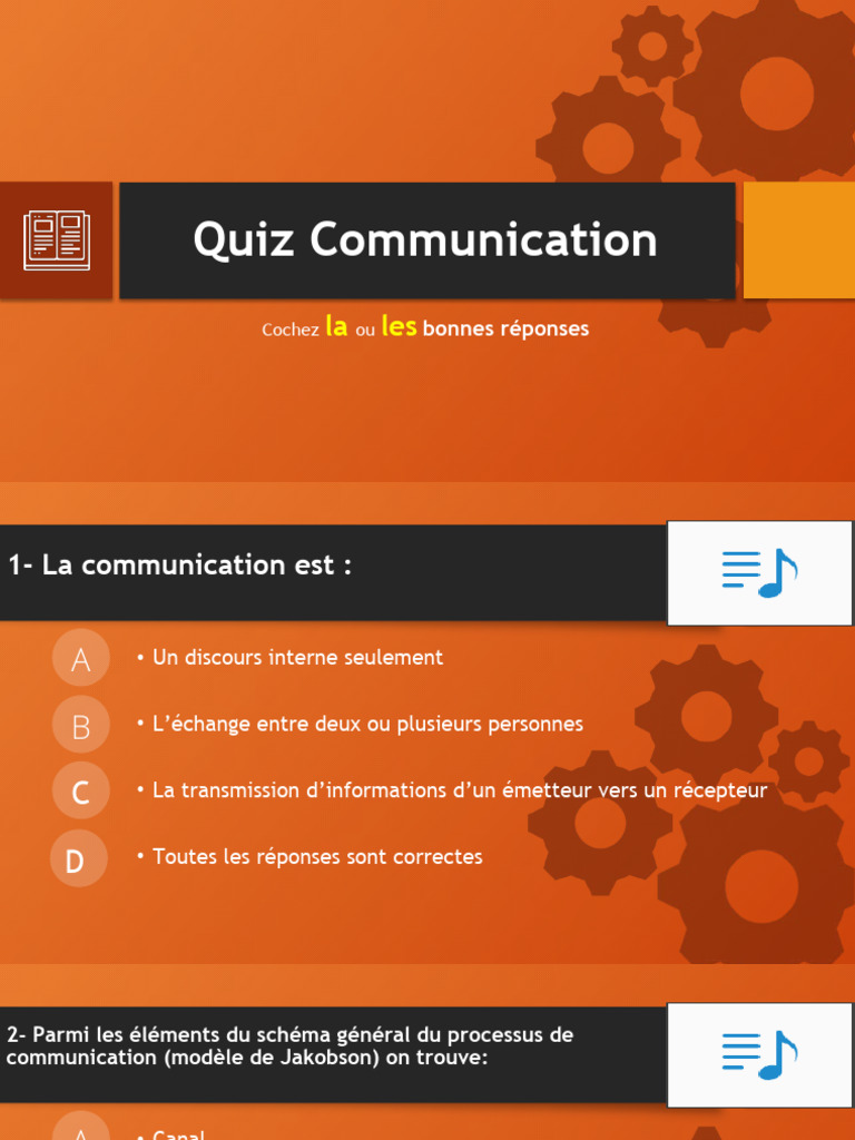 Quiz sur la Communication Interpersonnelle | PDF | la communication